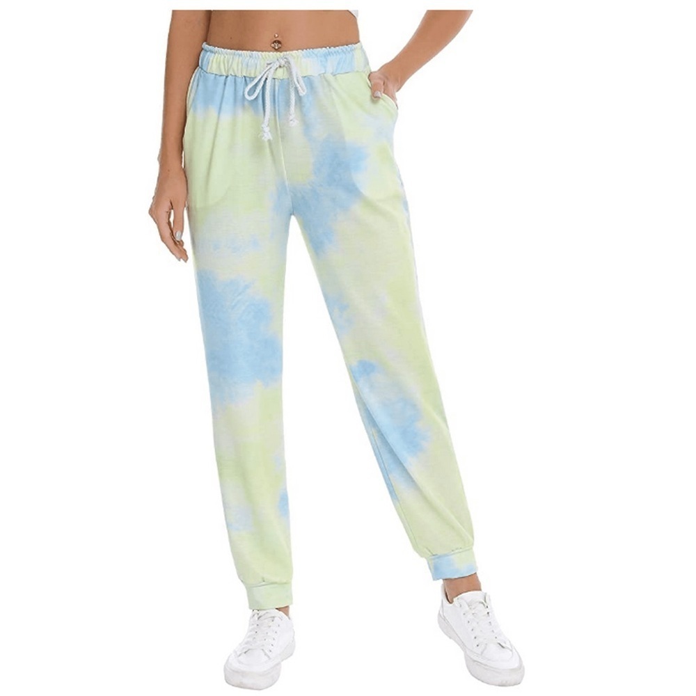 Women'S Tie Dye Casual Elastic Waist Drawstring Pajama Lounge Pants